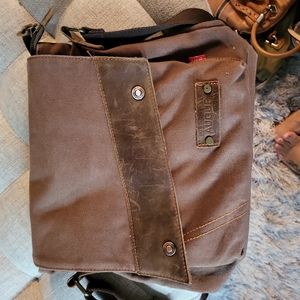 Augur canvas crossbody purse